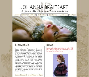 SITE WEB ARTISANAL JOHANNA BRAITBART