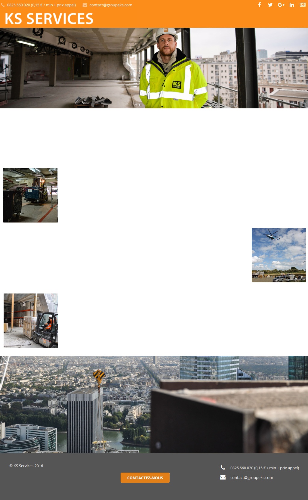 solution logistique de chantier ks services